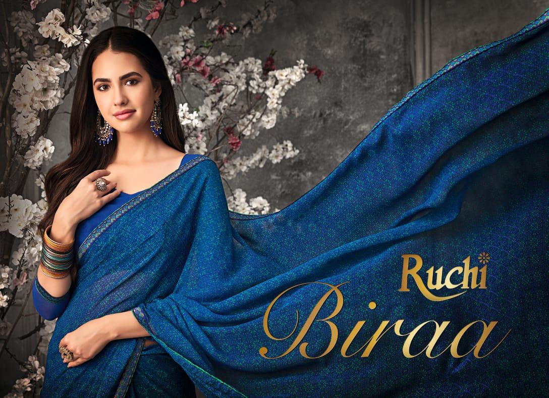 Ruchi Sarees Biraa Georgette Printed Regular Wear Sarees At ...