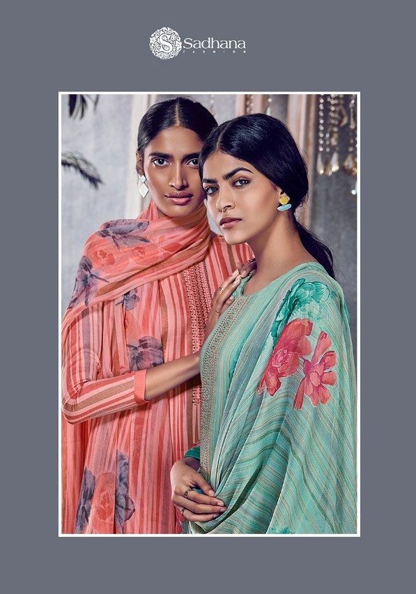 Sadhana Fashion Sadhana Vol 28 Cotton Jam Satin Printed With...
