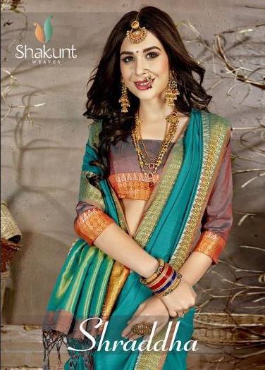 Shakunt Weaves Shraddha Cotton Silk Party Wear Sarees Collec...