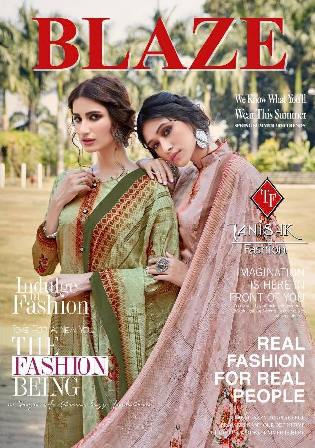 Tanishk Fashion Blaze Pure Jam Silk Satin Digital Printed Wi...