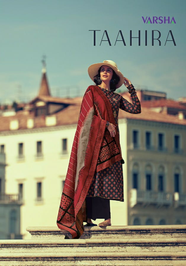 Varsha Fashion Taahira Designer Printed Cotton With Embroide...