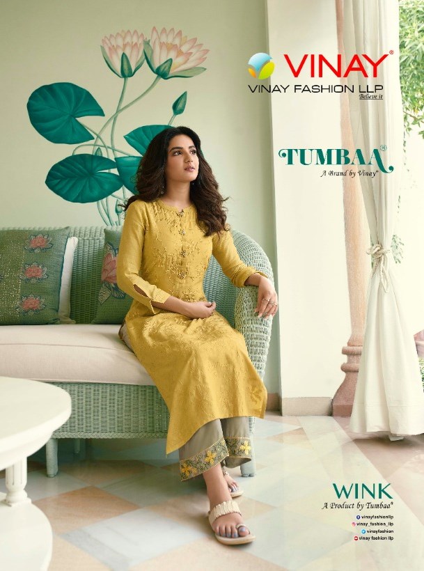 Vinay Fashion Tumbaa Wink Designer Pure Kora Silk With Embro...