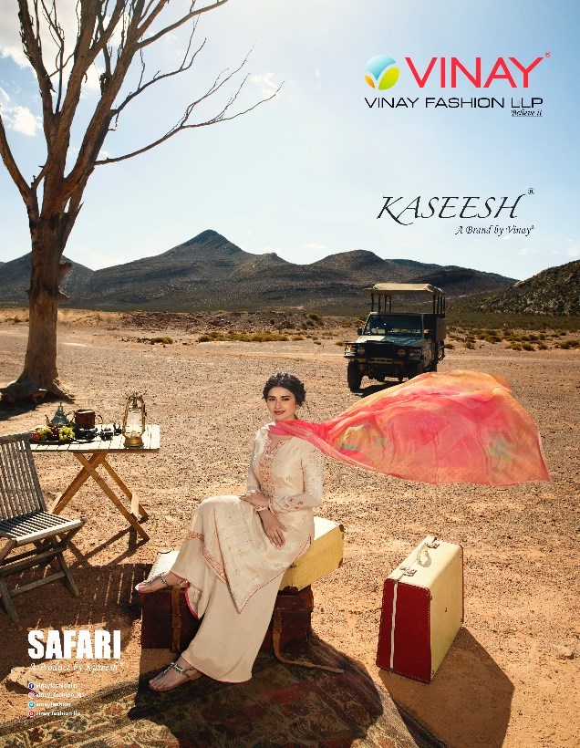 Vinay Fashion Kaseesh Safari Tusser Satin With Embroidery Wo...
