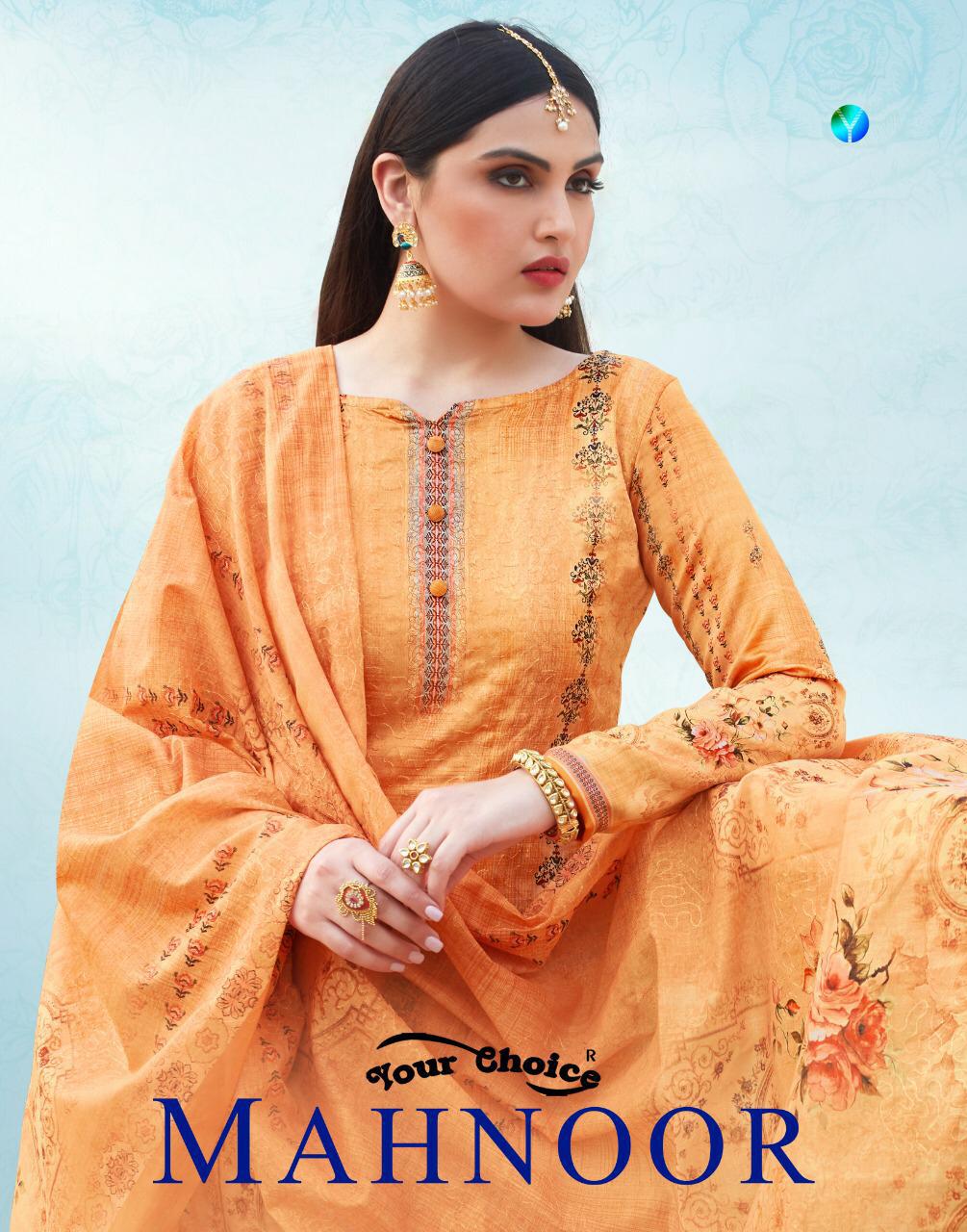 Your Choice Mahnoor Jam Silk Cotton With Embroidery Work Dre...