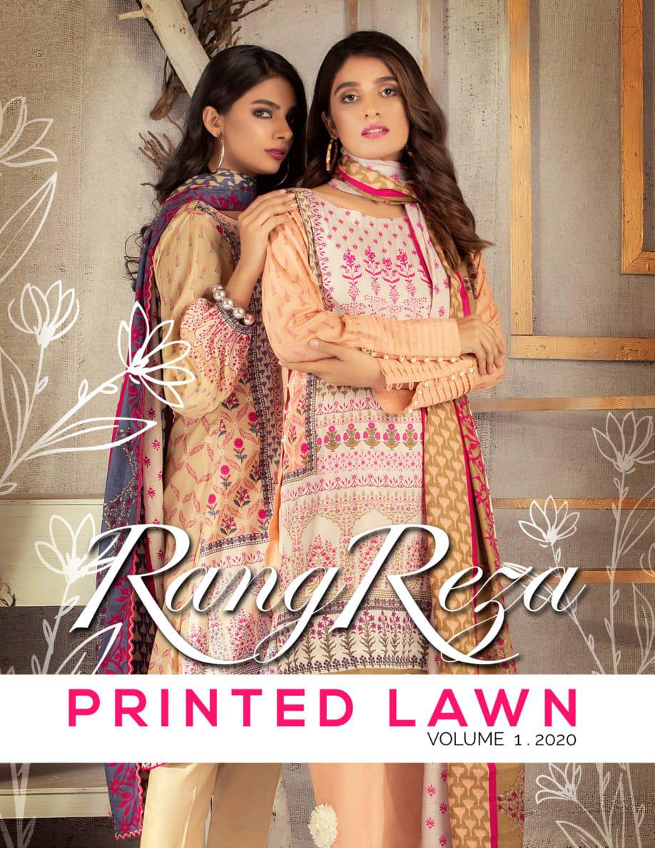 Zs Textile Rang Reza Printed Lawn Vol 1 2020 Lawn Printed Pa...