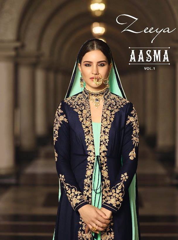 Zeeya Aasma Vol 1 Faux Georgette With Embroidery Work Weddin...