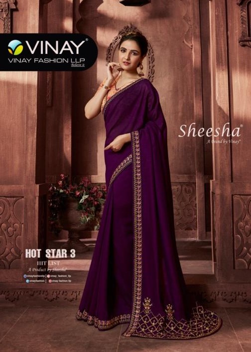 Vinay Fashion Hot Star Vol 3 Hitlist Silk With Embroidery Di...