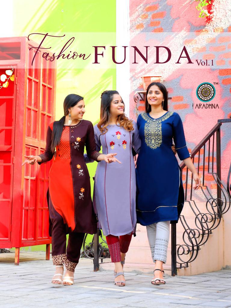 Aradhna Fashion Funda Vol 1 Rayon With Embroidery And Manual...