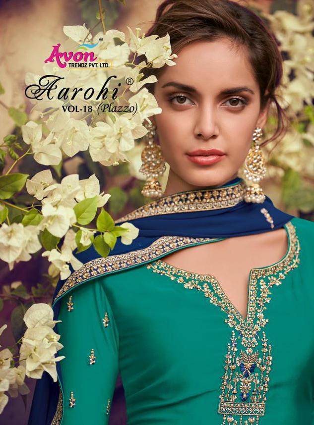 Avon Trendz Aarohi Vol 18 Satin Georgette With Embroidery Wo...