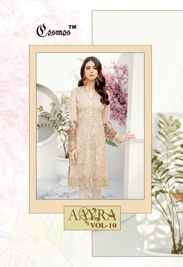 Cosmos Aayra Vol 10 Georgette With Embroidery Work Pakistani...