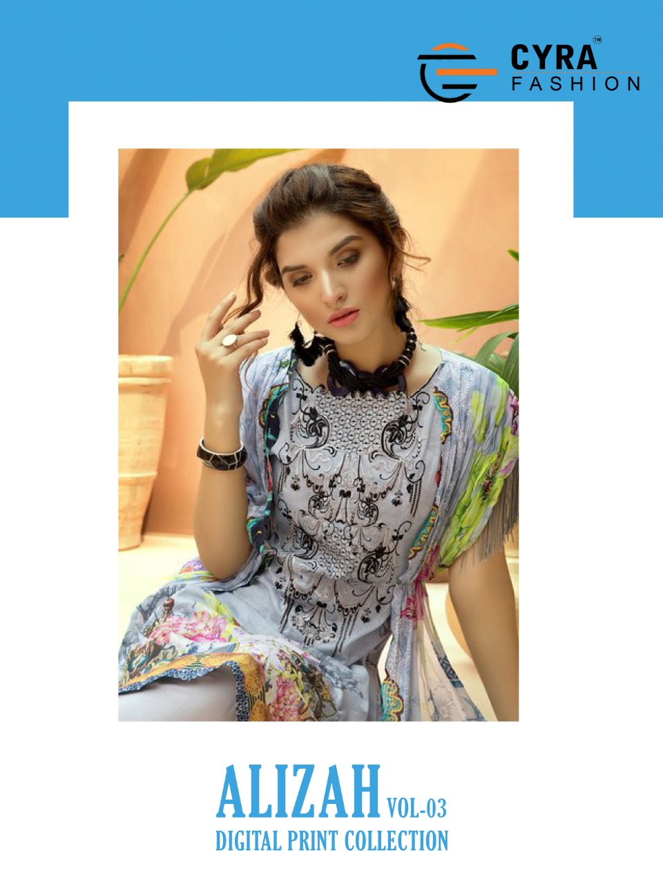 Cyra Alizah Vol 3 Jam Cotton With Printed Pakistani Dress Ma...