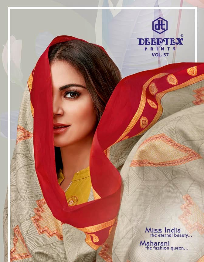 Deeptex Prints Miss India Vol 57 Printed Cotton Regular Wear...