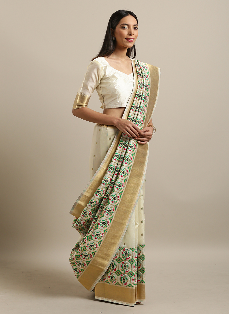 Latest Designer Silk Weaving Jacquard Sarees Collection At W...