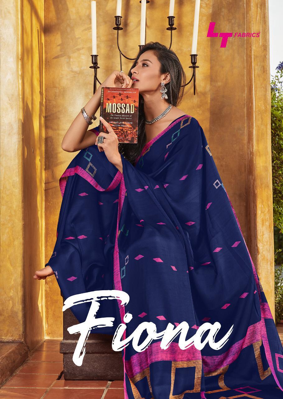 Lt Fabrics Fiona Printed Italian Crepe Sarees Collection At ...