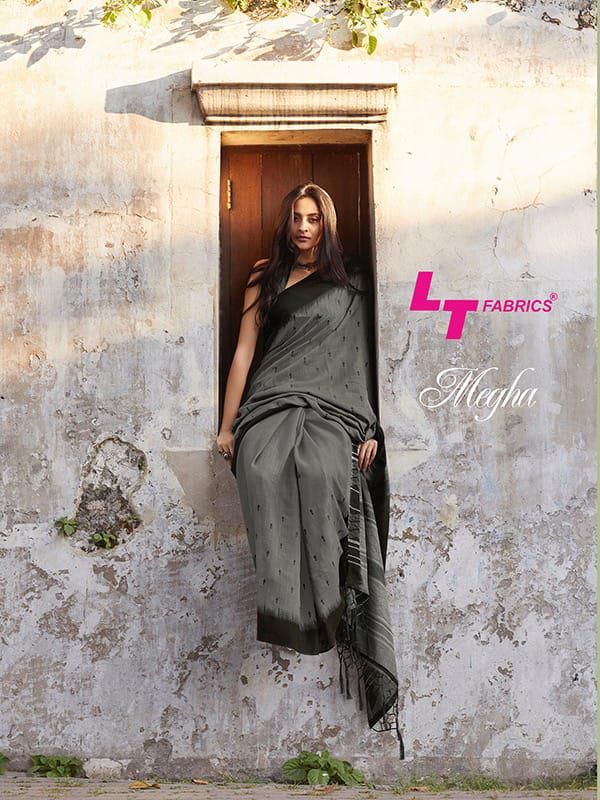Lt Fabrics Megha Linen Silk Sarees Collection At Wholesale R...