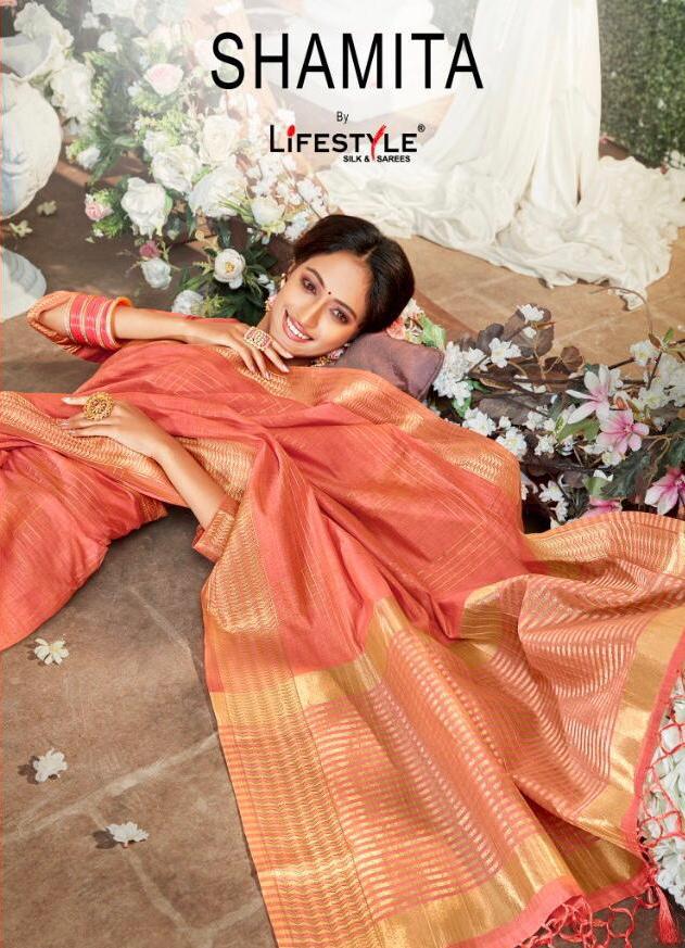 Lifestyle Sarees Shamita Lichi Silk Sarees Collection At Who...