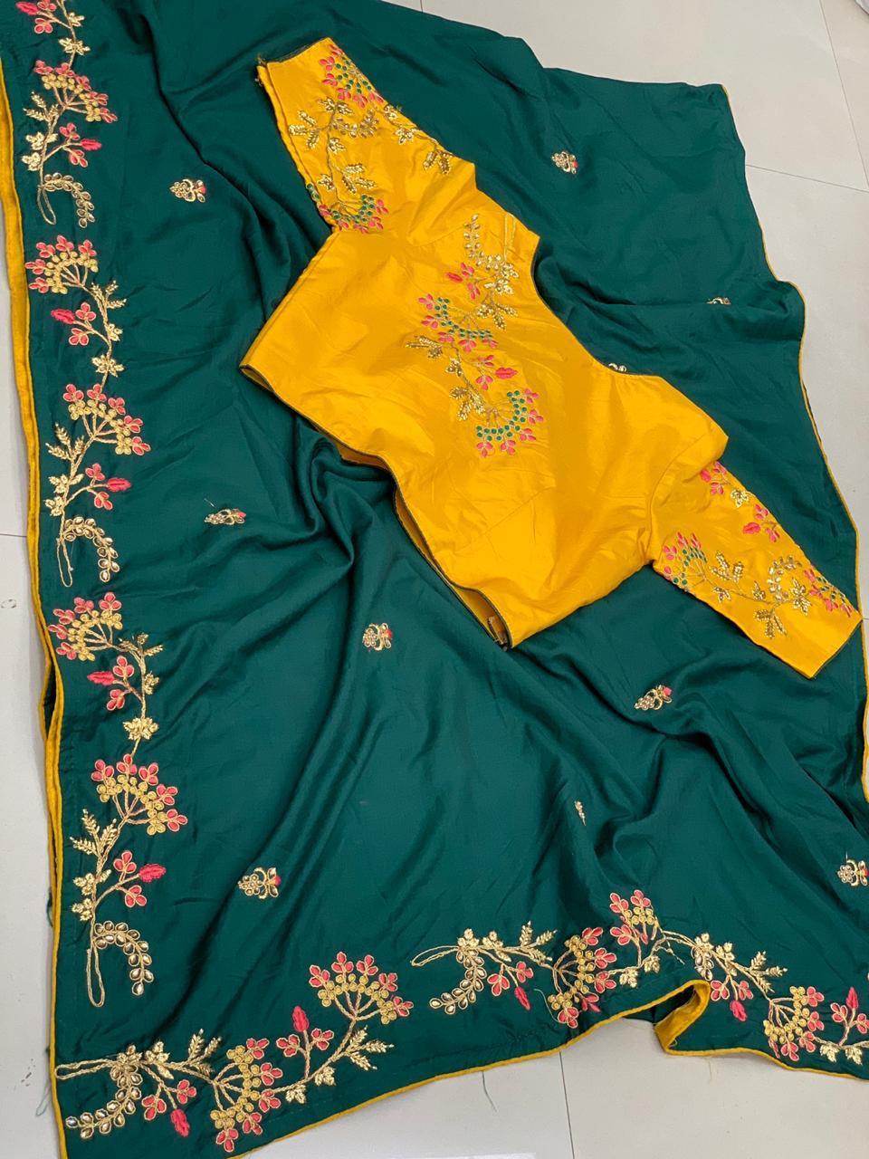 Latest Designer Maslin Silk With Embroidery Work Non Catalog...