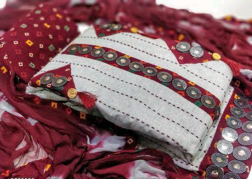 Non Catalog Printed Khadi Cotton With Embroidery Work Dress ...