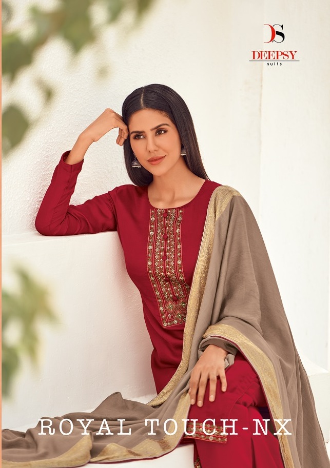 Deepsy Suits Royal Touch Nx Silk With Embroidery Handwork Dr...