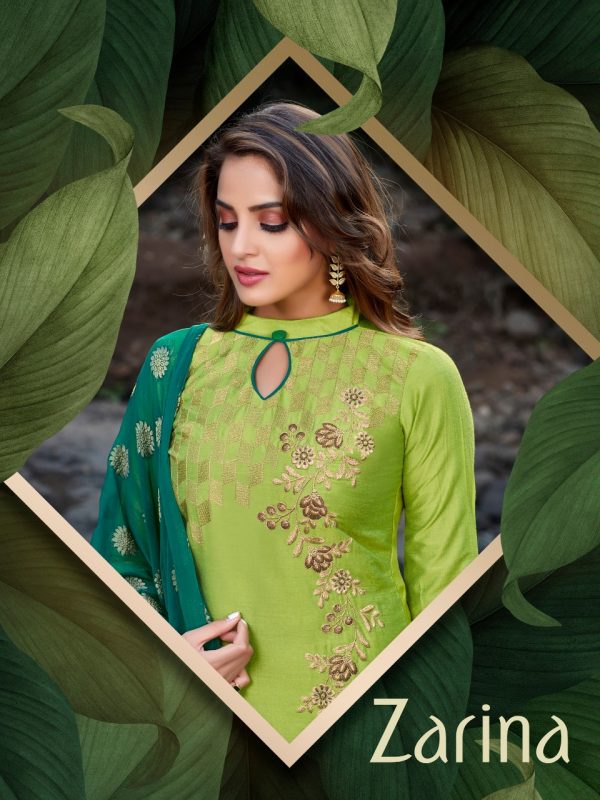 Raghav Royals Zarina Banarasi Silk With Embroidery Work Dres...