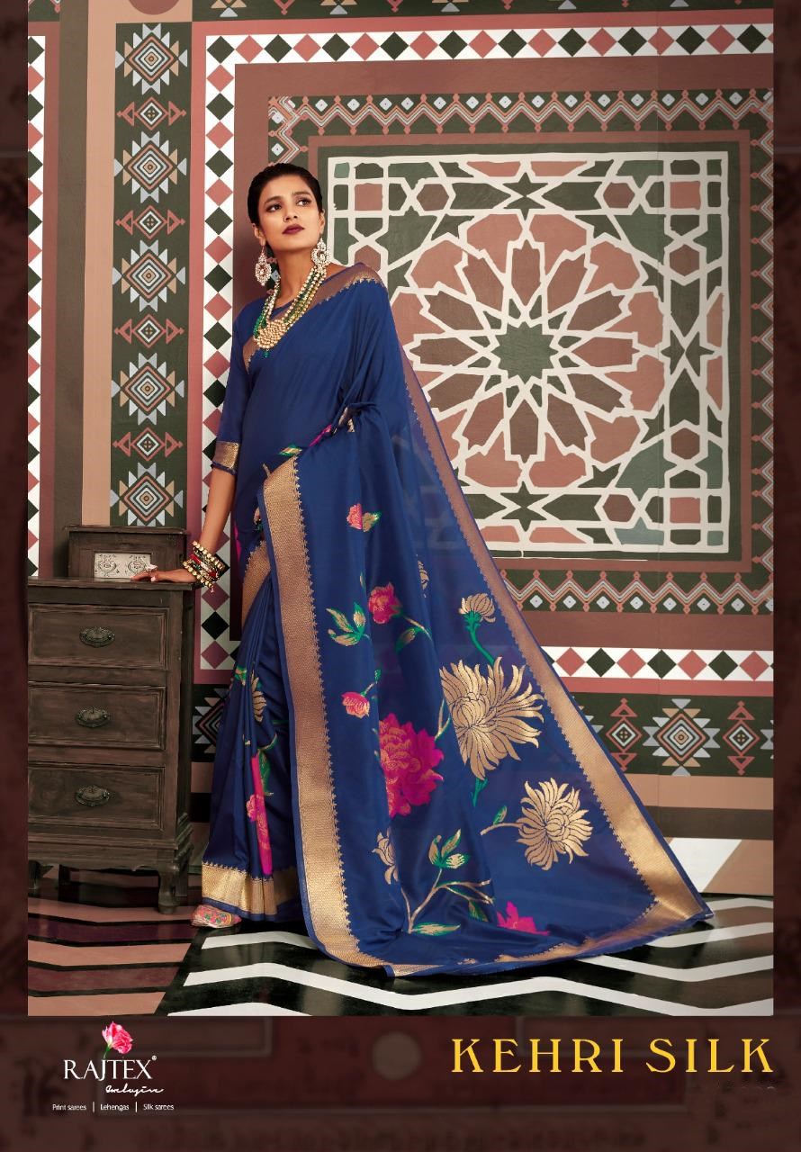 Rajtex Sarees Kehri Silk Designer Pure Silk Weaving Sarees C...