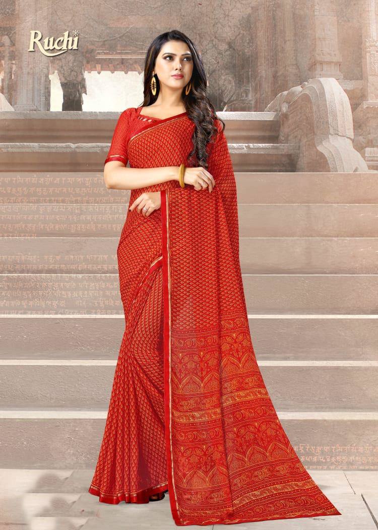 Ruchi Sarees Pari Vol 7 Chiffon Printed Regular Wear Sarees ...