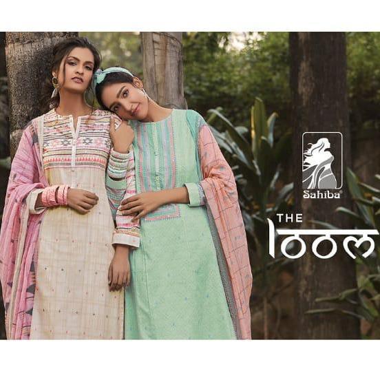 Sahiba The Loom Cotton Lawn Digital Print With Handwork Dres...