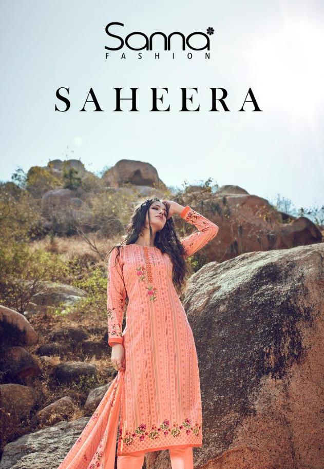 Sanna Fashion Saheera Cotton Jam Silk Printed With Work Dres...
