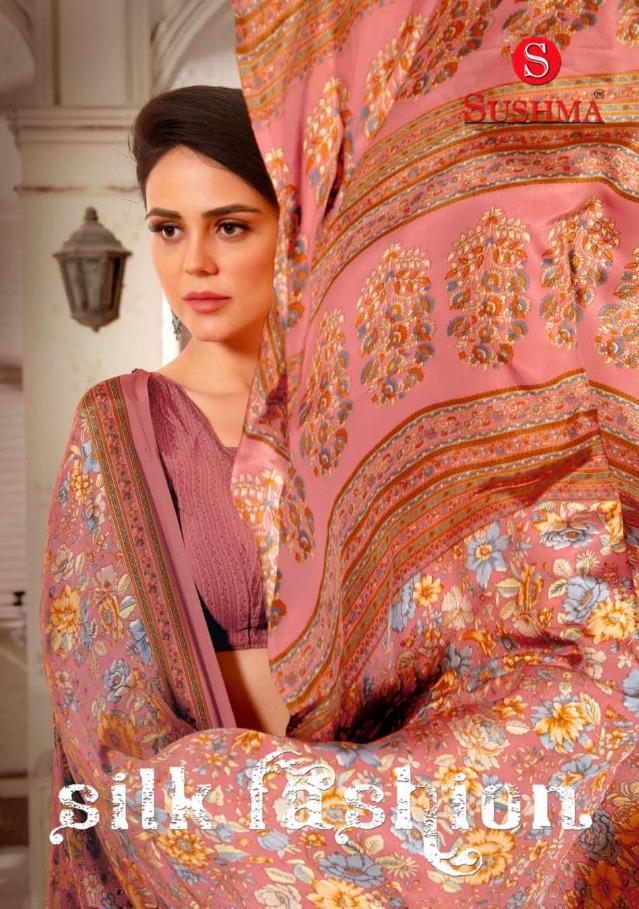 Sushma Silk Fashion Crepe Printed Regular Wear Sarees Collec...
