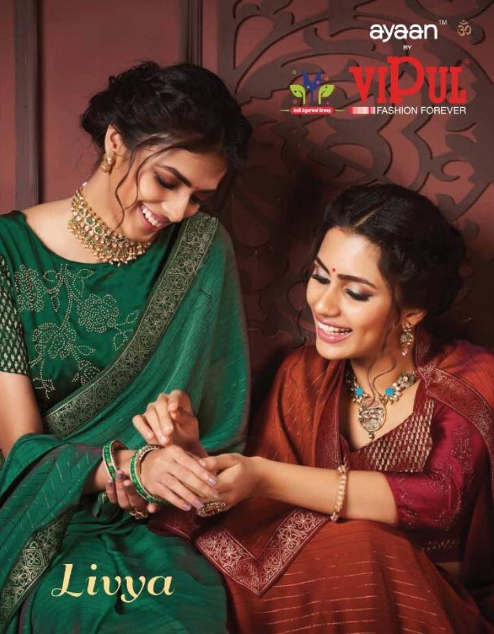 Vipul Fashion Livya Fancy Regular Wear Sarees Collection At ...
