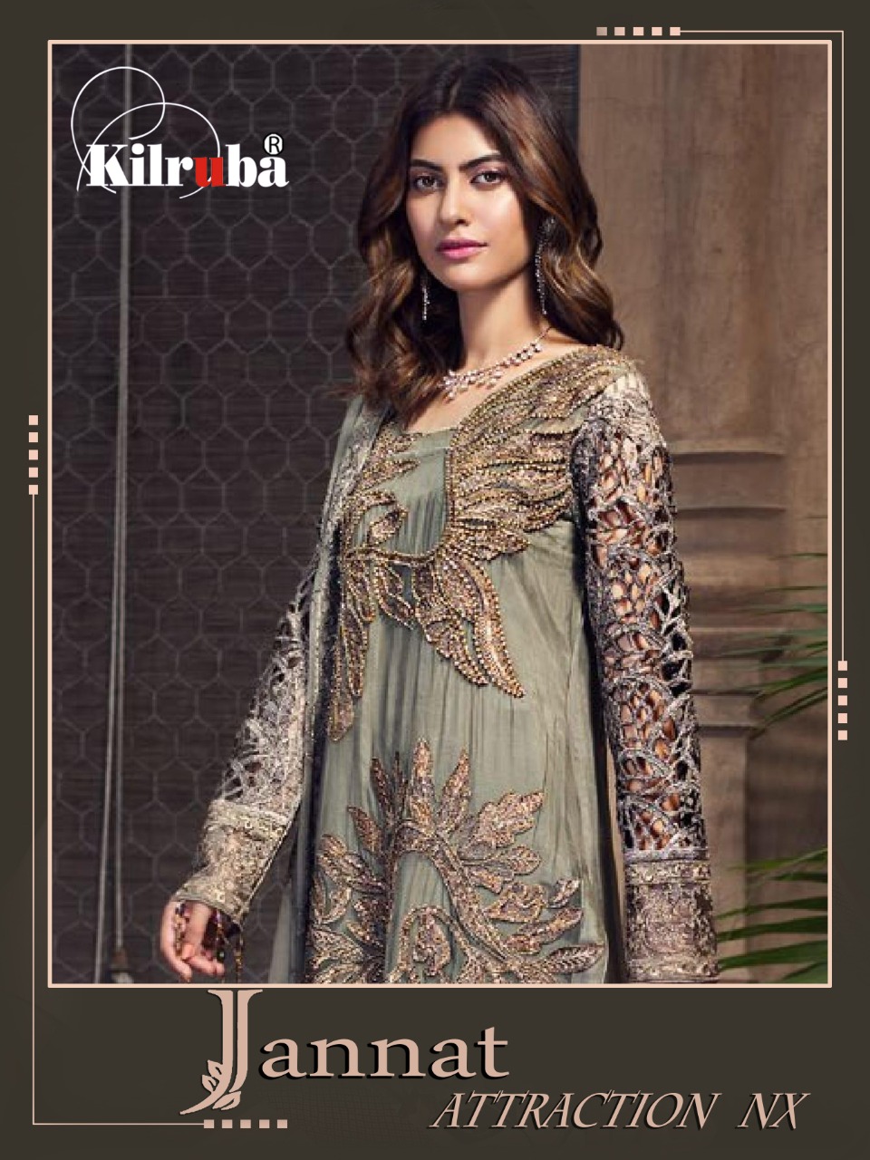 Kilruba Jannat Attraction Nx Faux Georgette With Embroidery ...