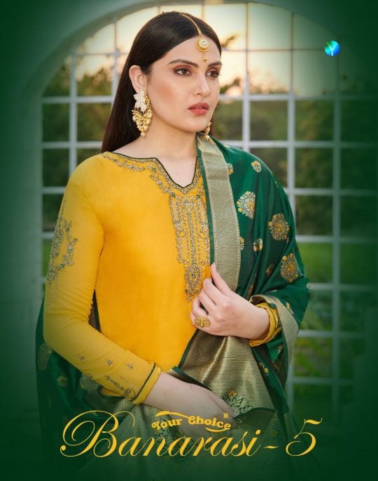 Your Choice Banarasi Vol 5 Satin Georgette With Embroidery W...