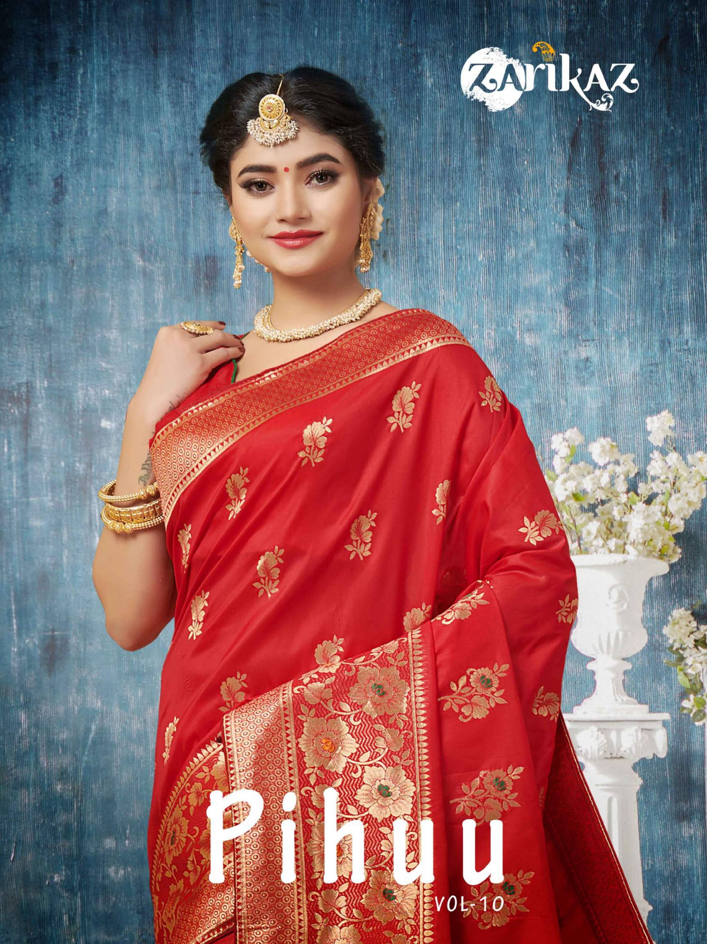 Banarasi Weaving Silk Saree Pihuu Vol 10 At Wholesale Rates