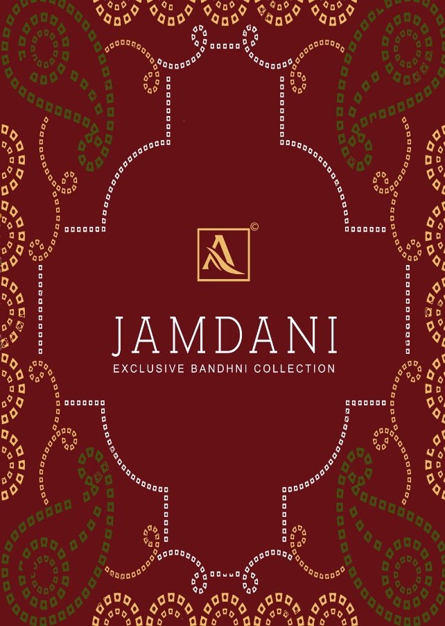 Alok Suits Jamdani Designer Digital Bandhani Printed Pure Co...