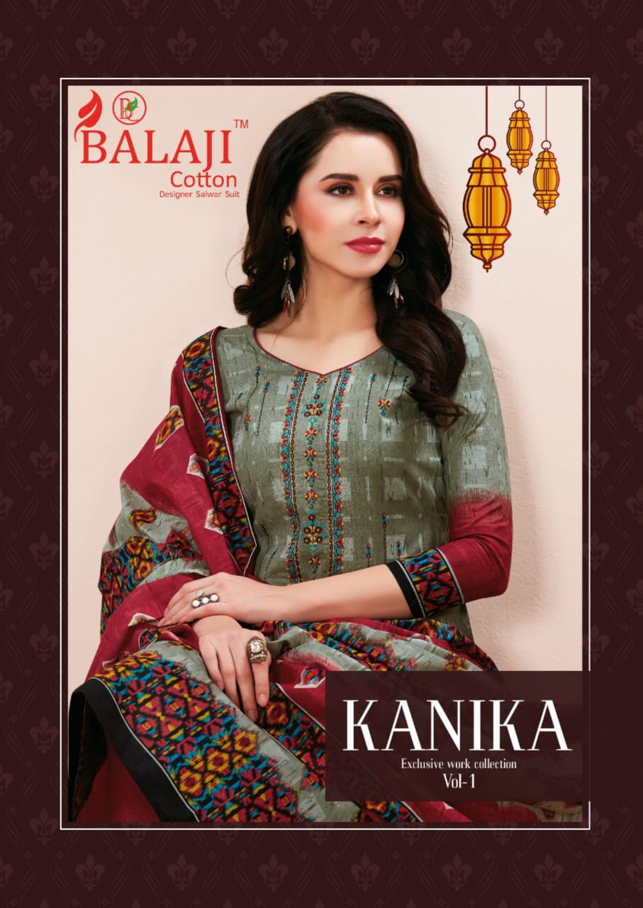 Balaji Cotton Kanika Vol 1 Printed Cotton Regular Wear Dress...