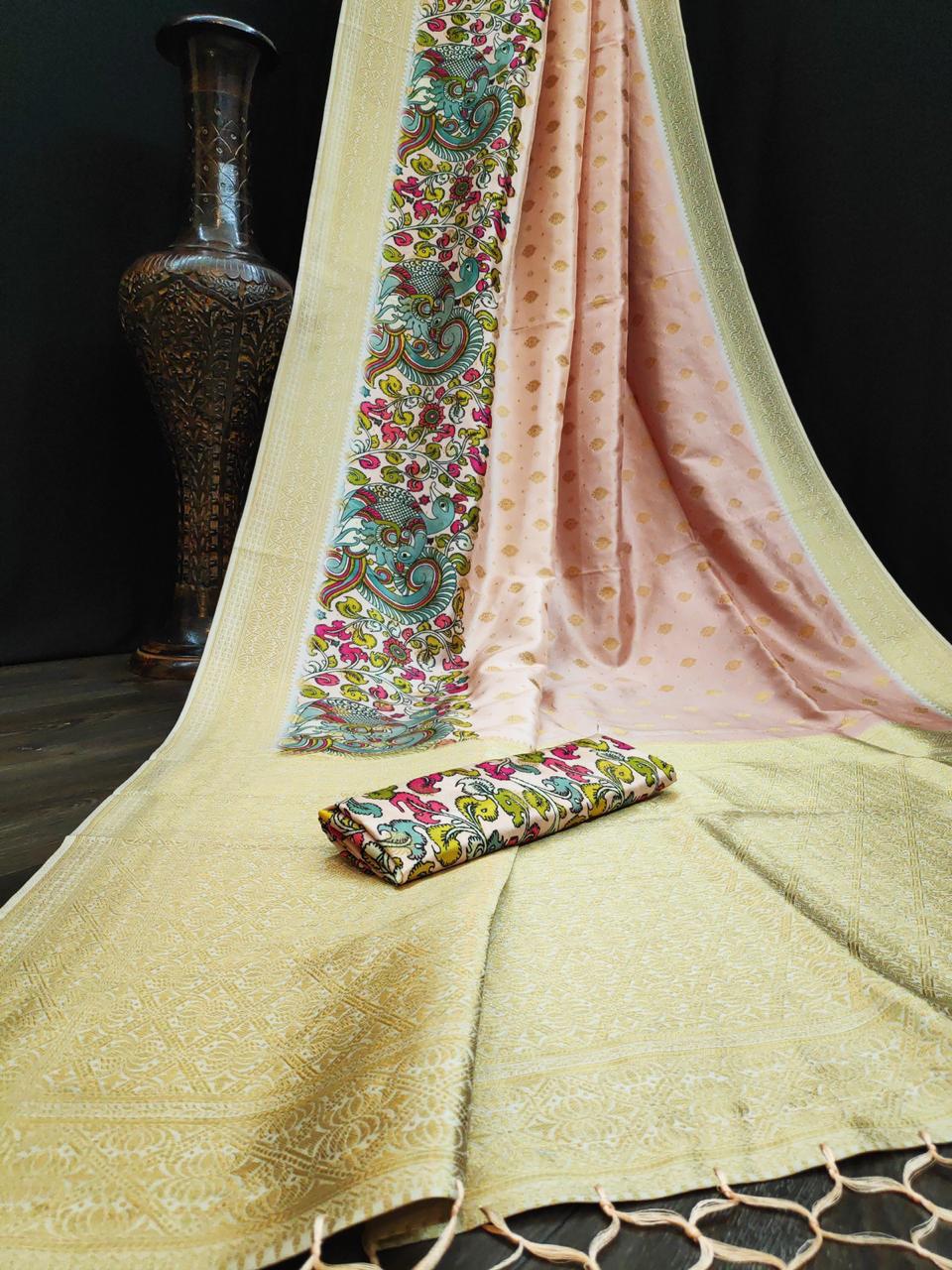 Kalamkari Special Designer Digital Printed Soft Silk Sarees ...