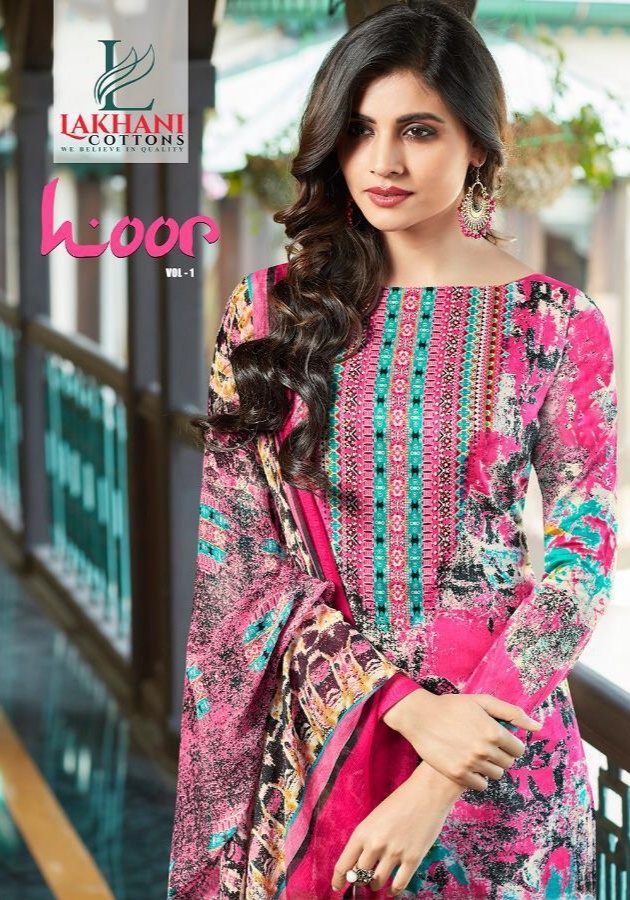 Lakhani Cotton Hoor Vol 1 Printed Cambric Cotton Dress Mater...