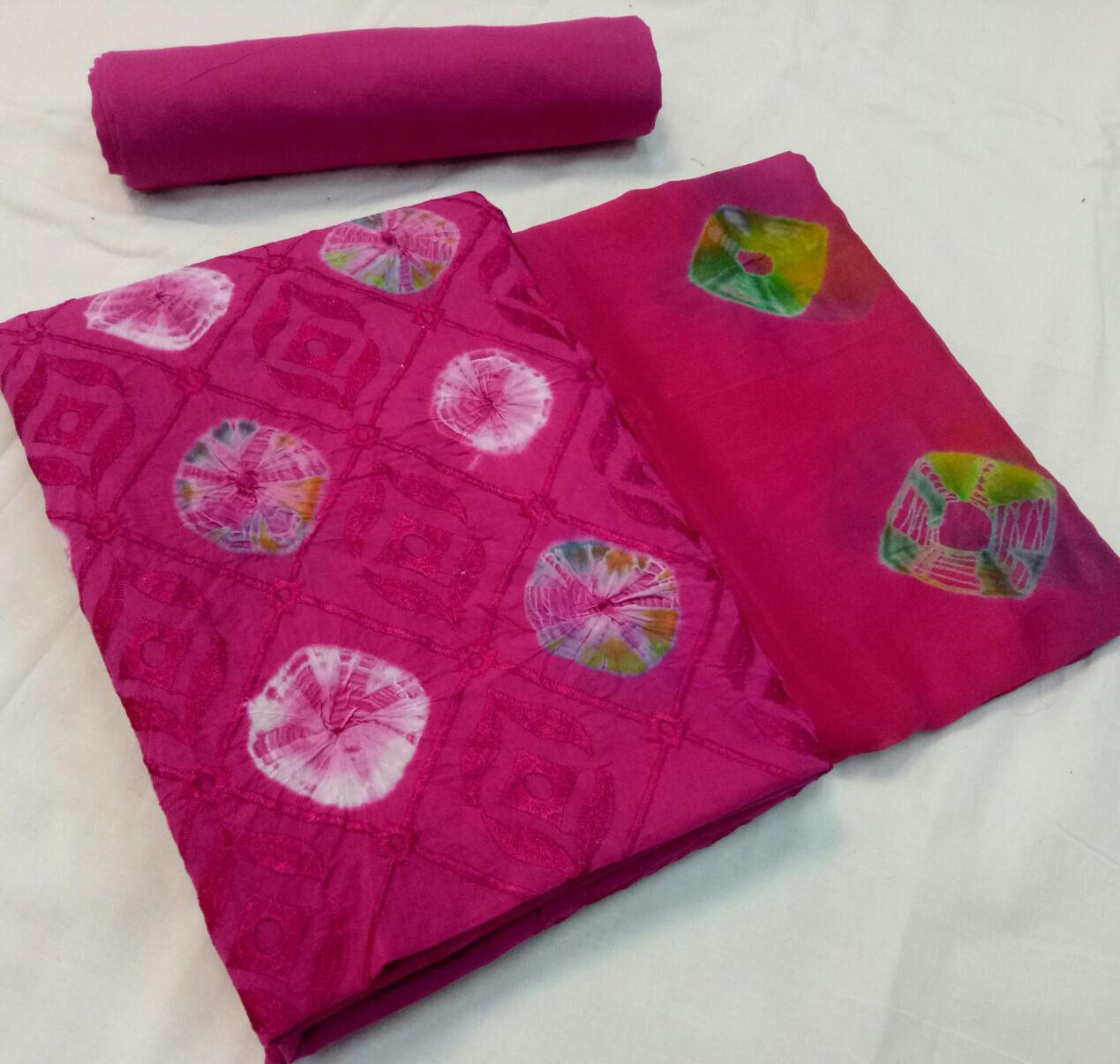 Bandhani Special Latest Non Catalog Printed Heavy Glace Cott...