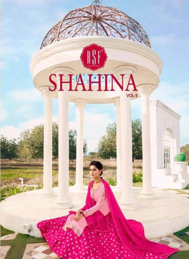 Rsf Designer Shahina Vol 3 Satin Georgette With Heavy Embroi...