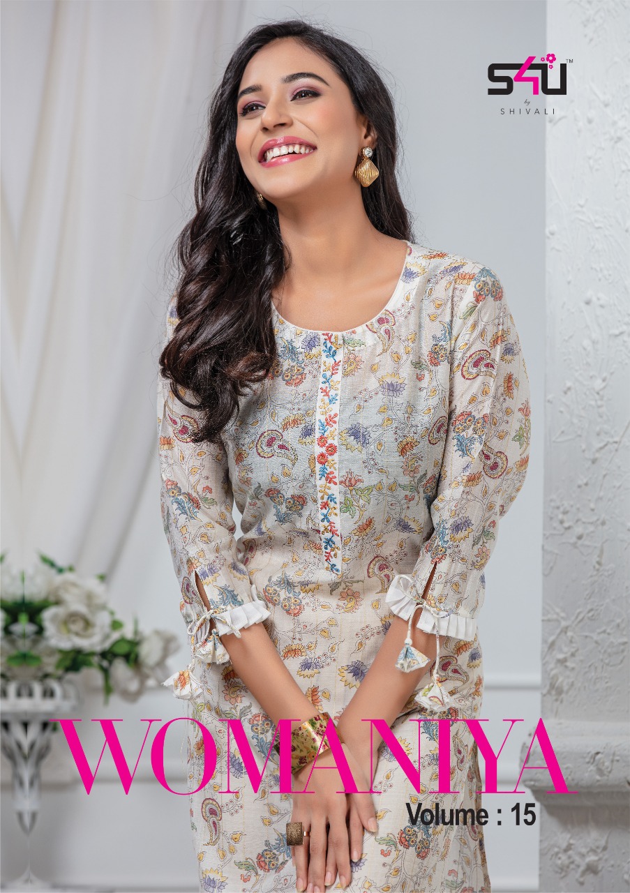 Shivali S4u Womaniya Vol 15 Designer Printed Modal Silk Stra...