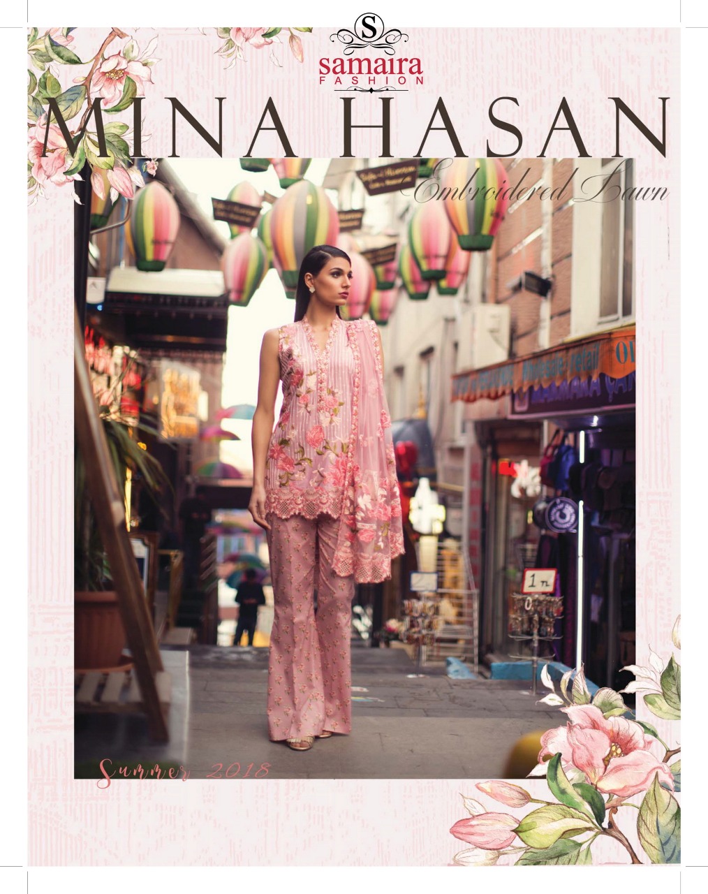 Samaira Fashion Mina Hasan Printed Pure Cambric Cotton With ...