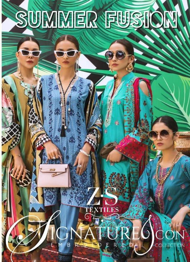Zs Textile Signature Icon Embroidered Collection Vol 1 Print...