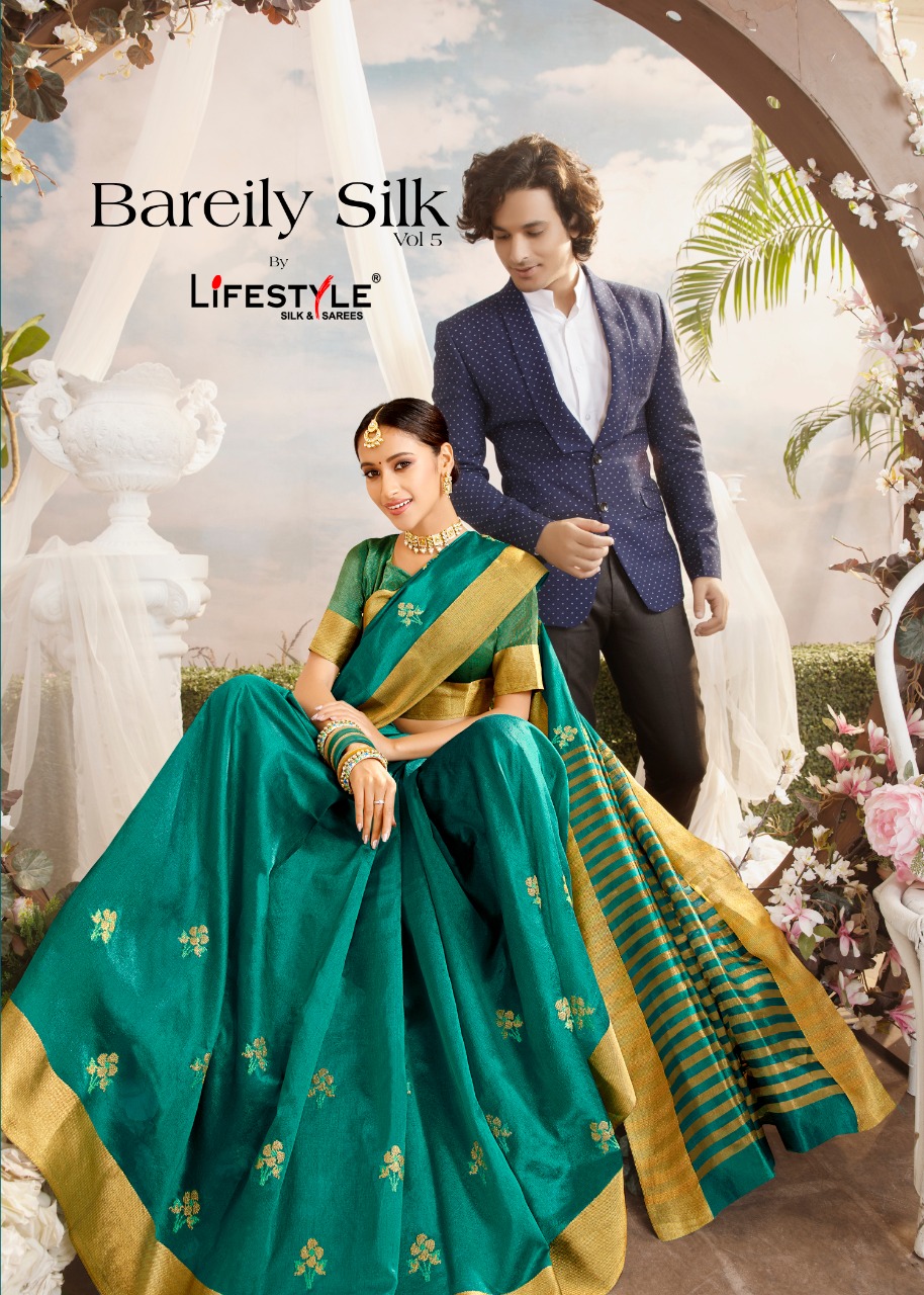 Lifestyle Sarees Bereily Silk Vol 5 Traditional Cotton Saree...