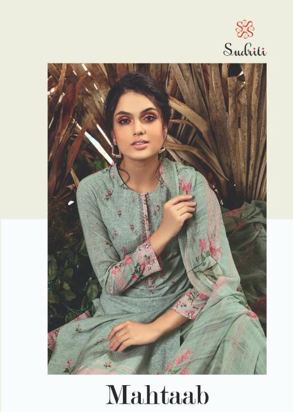 Mahtaab By Sudriti Pure Cotton Digital Print Dress Materials