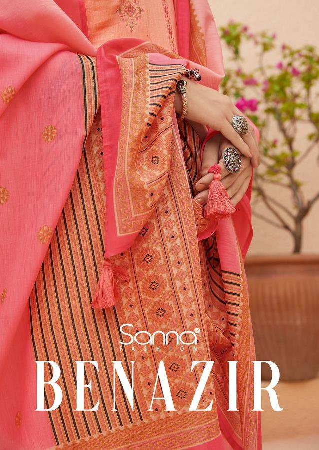 Sanna Fashion Benazir Digital Printed Pure Jam Silk Cotton W...