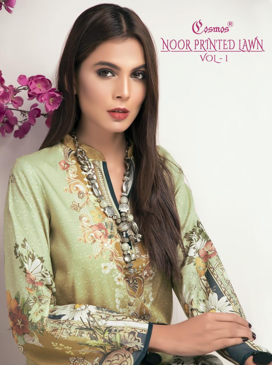 Cosmos Noor Printed Lawn Vol 1 Printed Lawn Cotton Pakistani...