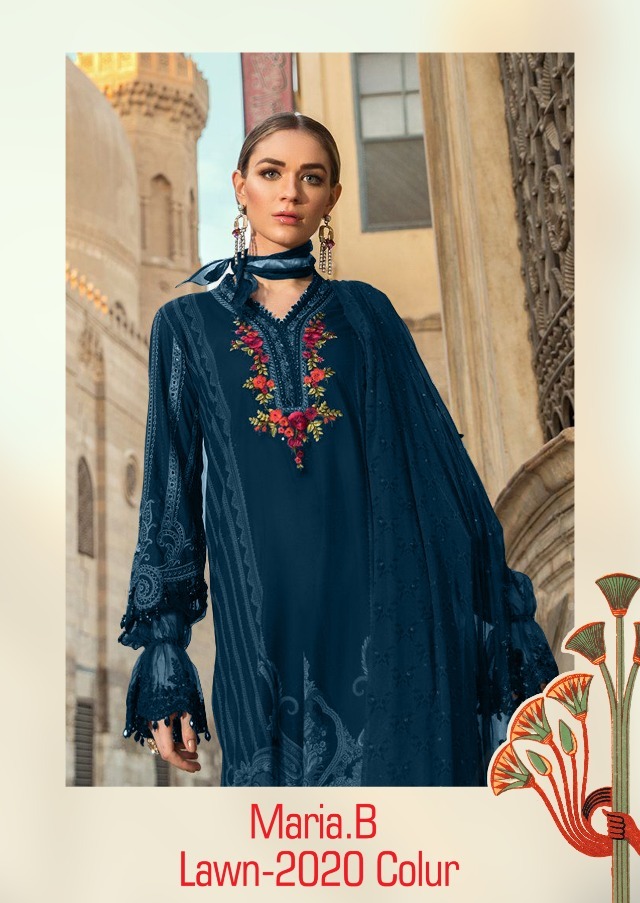 Kaara Suits Maria B Lawn 2020 Colour Heavy Embroidered Pure ...