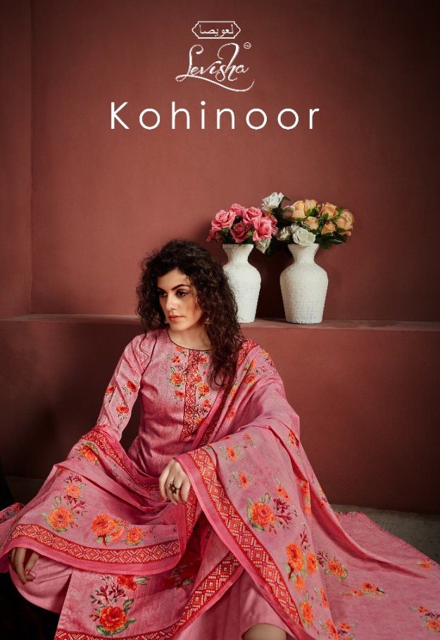 Levisha Kohinoor Digital Printed Satin Cotton Dress Material...