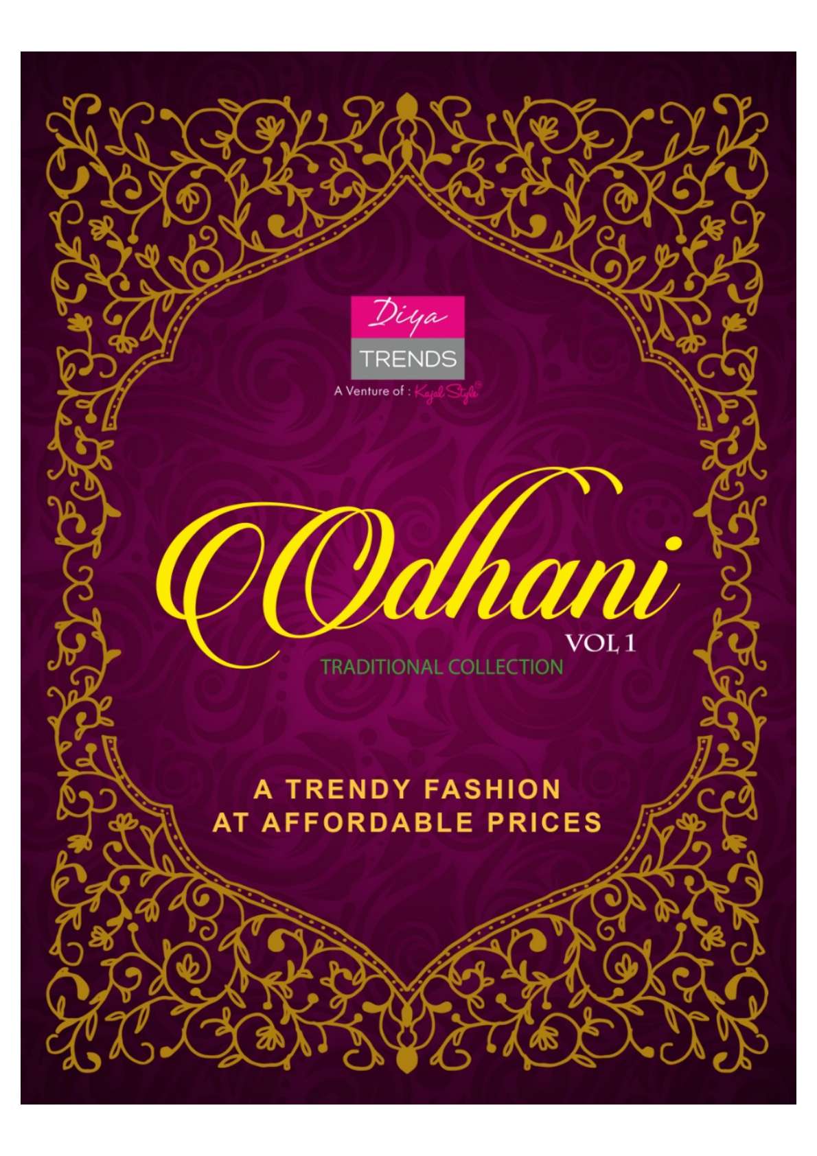 Kajal Style Diya Trendz Odhani Vol 1 Designer Printed Rayon ...