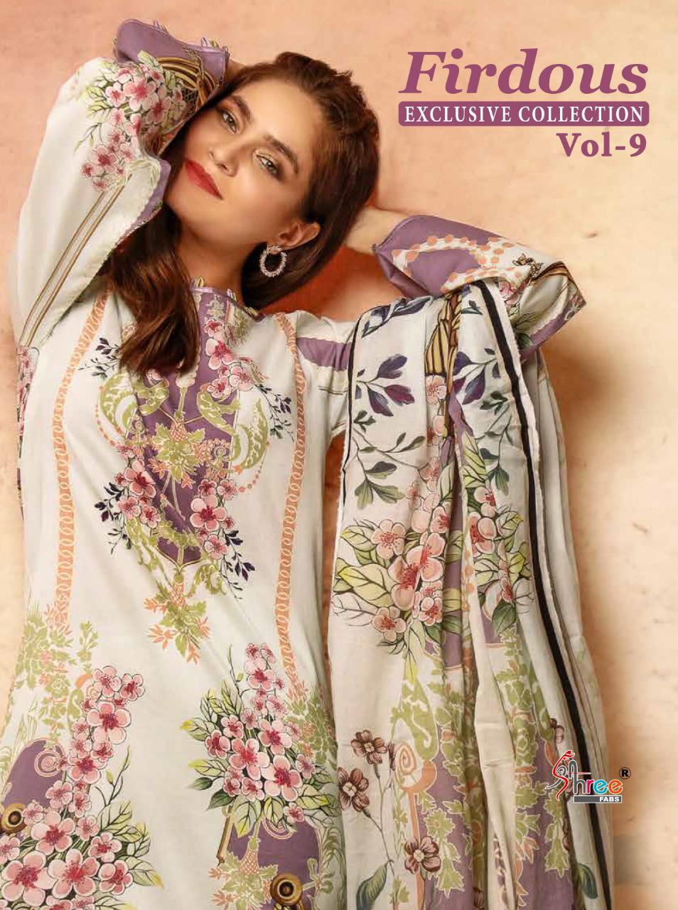 Shree Fabs Firdous Exclusive Collection Vol 9 Printed Pure J...